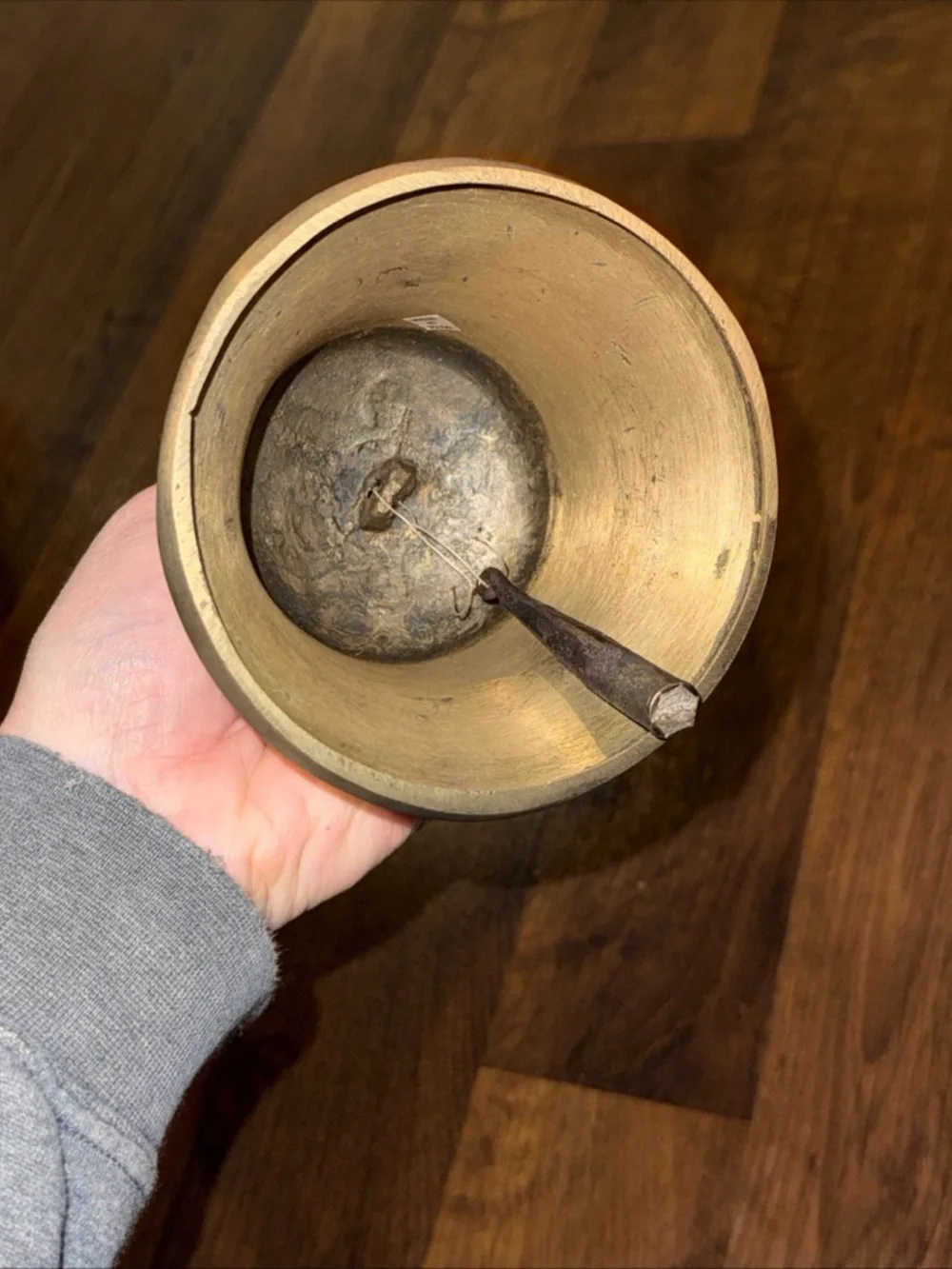 Vintage Tibetan Brass Buddhist Bell for Meditation
